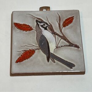 Rare Vintage McKusick Titmouse 4" Tile Desert House Crafts AZ Southwest Signed